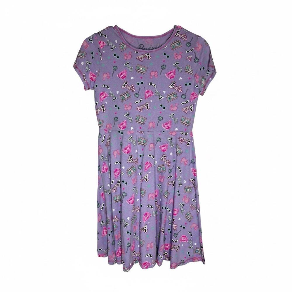 Barbie Girls Dress Short Sleeve Lilac Breeze Size XL (14-16)